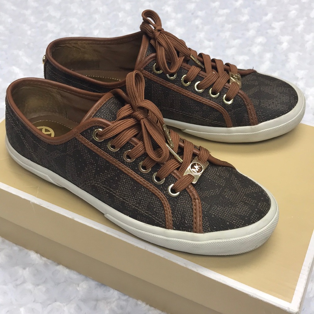 Michael Kors Boerum Sneakers Brown Size 7